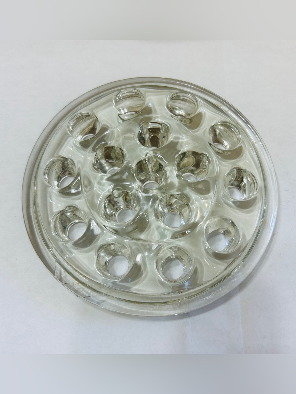 Flower frog, vintage, 16 holes. Excellent condition.